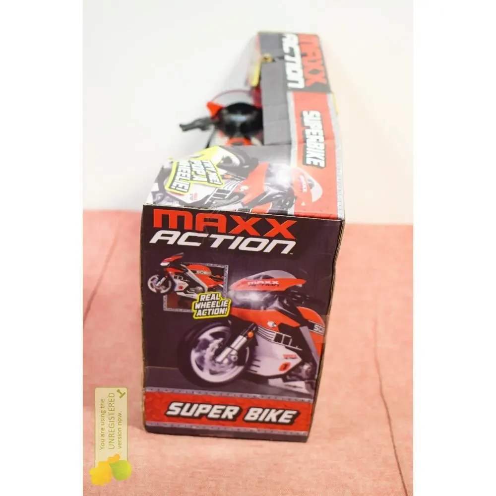 Maxx Action Super Bike with Wheelie Feature